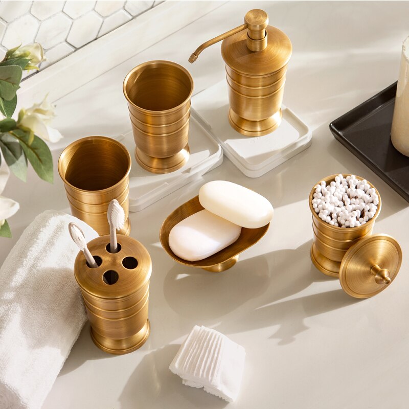 5-Piece Antique Style Bathroom Accessories Set