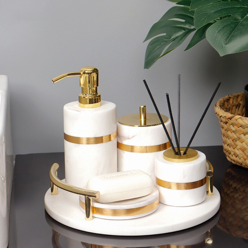 Marble Bathroom Accessories Collection