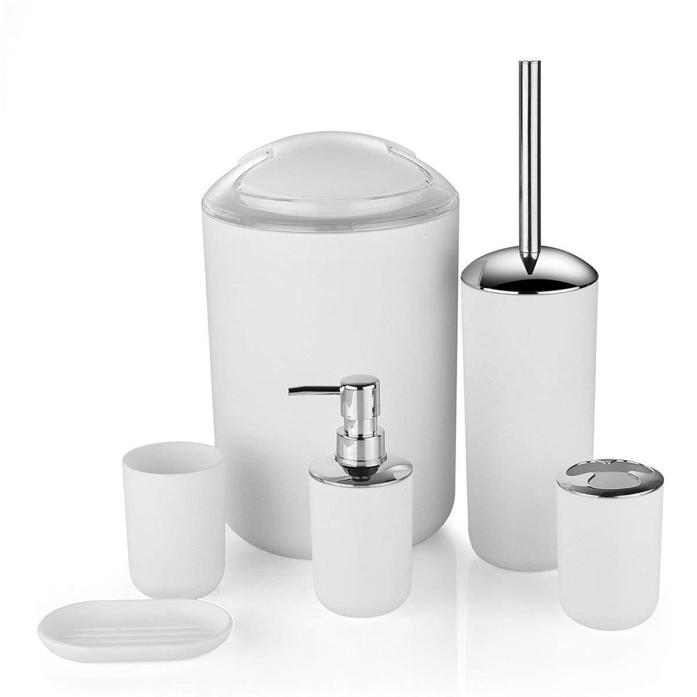 6-Piece Modern Bathroom Accessories Set