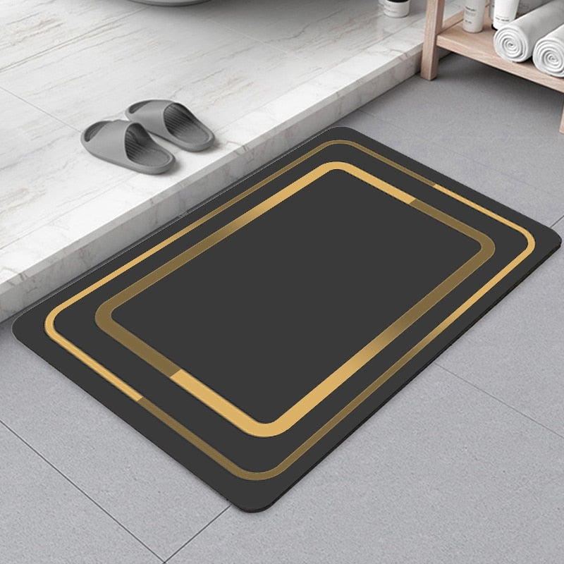 Non-Slip Chic Modern Bathroom Mat