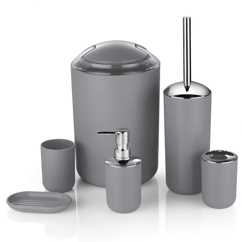 6-Piece Modern Bathroom Accessories Set