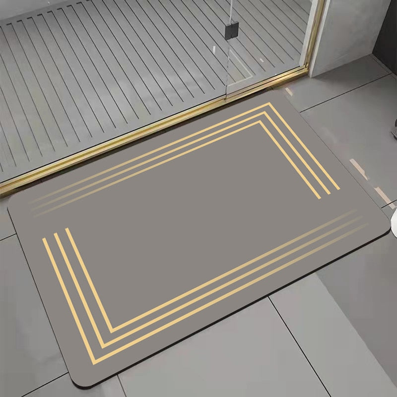 Non-Slip Chic Modern Bathroom Mat