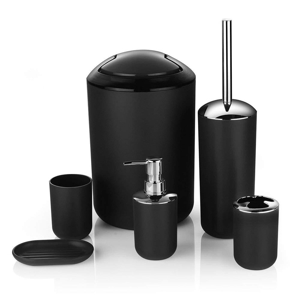 6-Piece Modern Bathroom Accessories Set