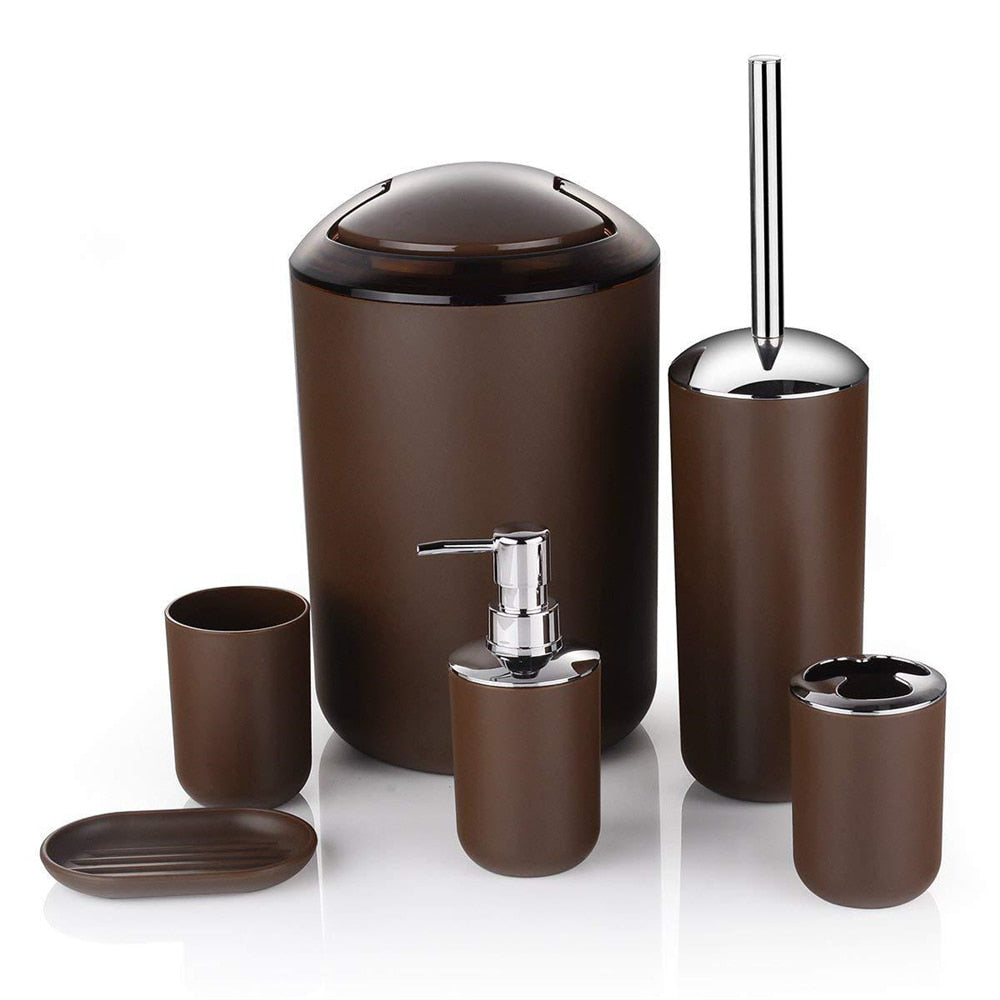 6-Piece Modern Bathroom Accessories Set